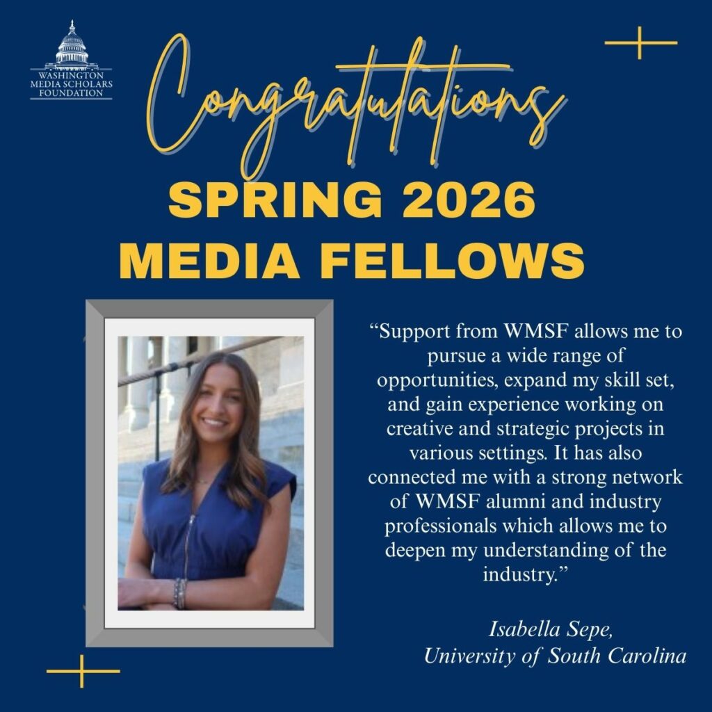 Announcing the Spring 2026 Media Fellows